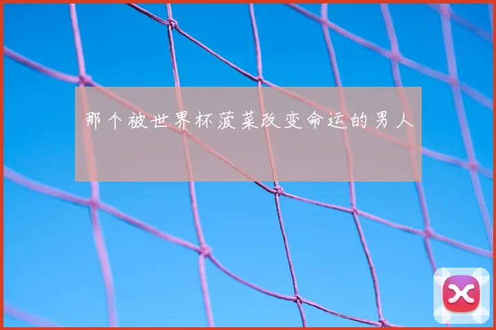 那个被世界杯菠菜改变命运的男人